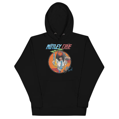 Motley Crue Smoking Allister Classic Mens Officially Licensed Hoodie Black