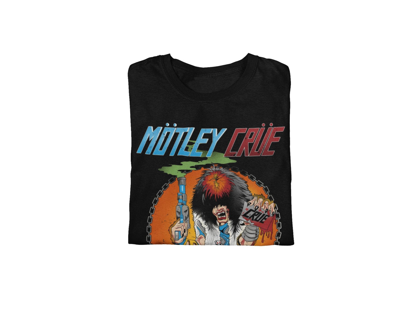 Motley Crue Smoking Allister Jumbo Print Mens T Shirt Black