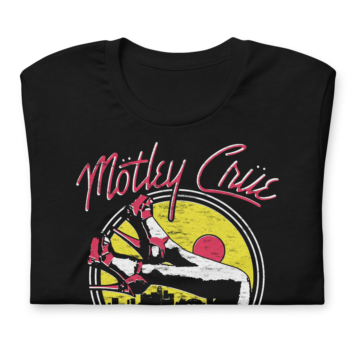 Motley Crue Sunset Girls Officially Licensed Mens T Shirt Black