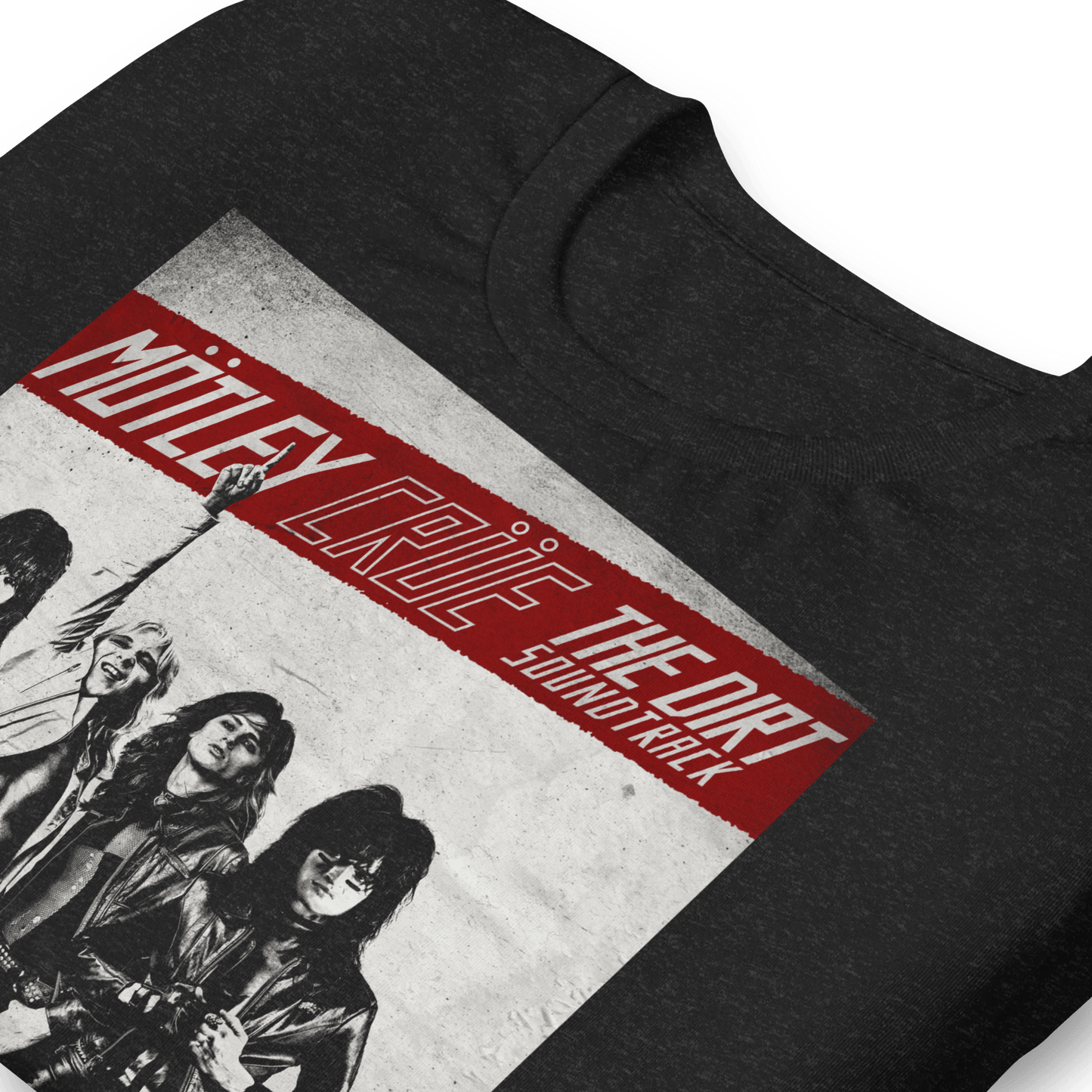 Motley Crue The Dirt Cover Officially Licensed Mens T Shirt Black