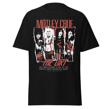 Motley Crue the Dirt Jumbo Print Mens T Shirt Black