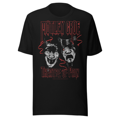 Motley Crue Theatre of Pain Jumbo Print Officially Licensed Mens T Shirt Black