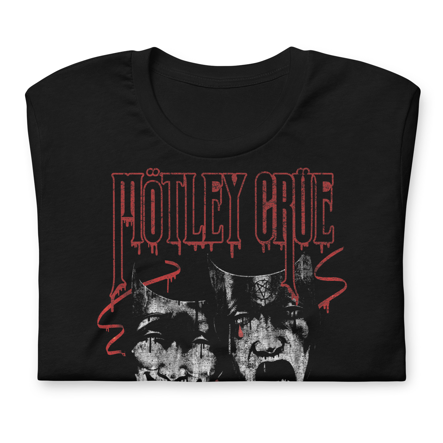 Motley Crue Theatre of Pain Jumbo Print Officially Licensed Mens T Shirt Black
