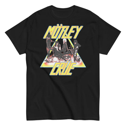 Motley Crue Triangle Logo Officially Licensed Mens T Shirt Black