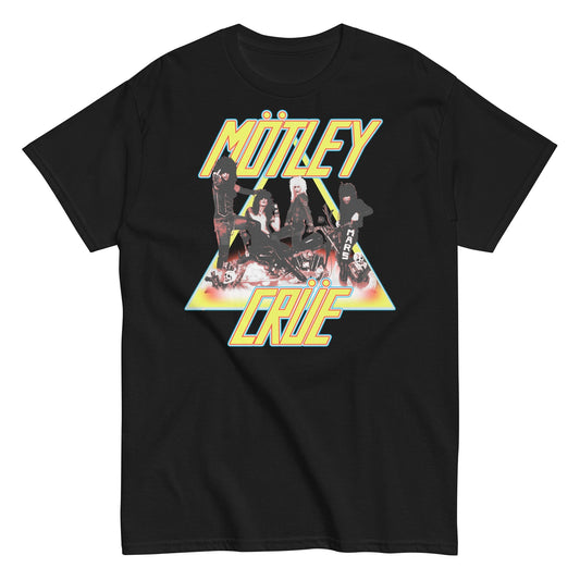 Motley Crue Triangle Logo Mens T Shirt Black