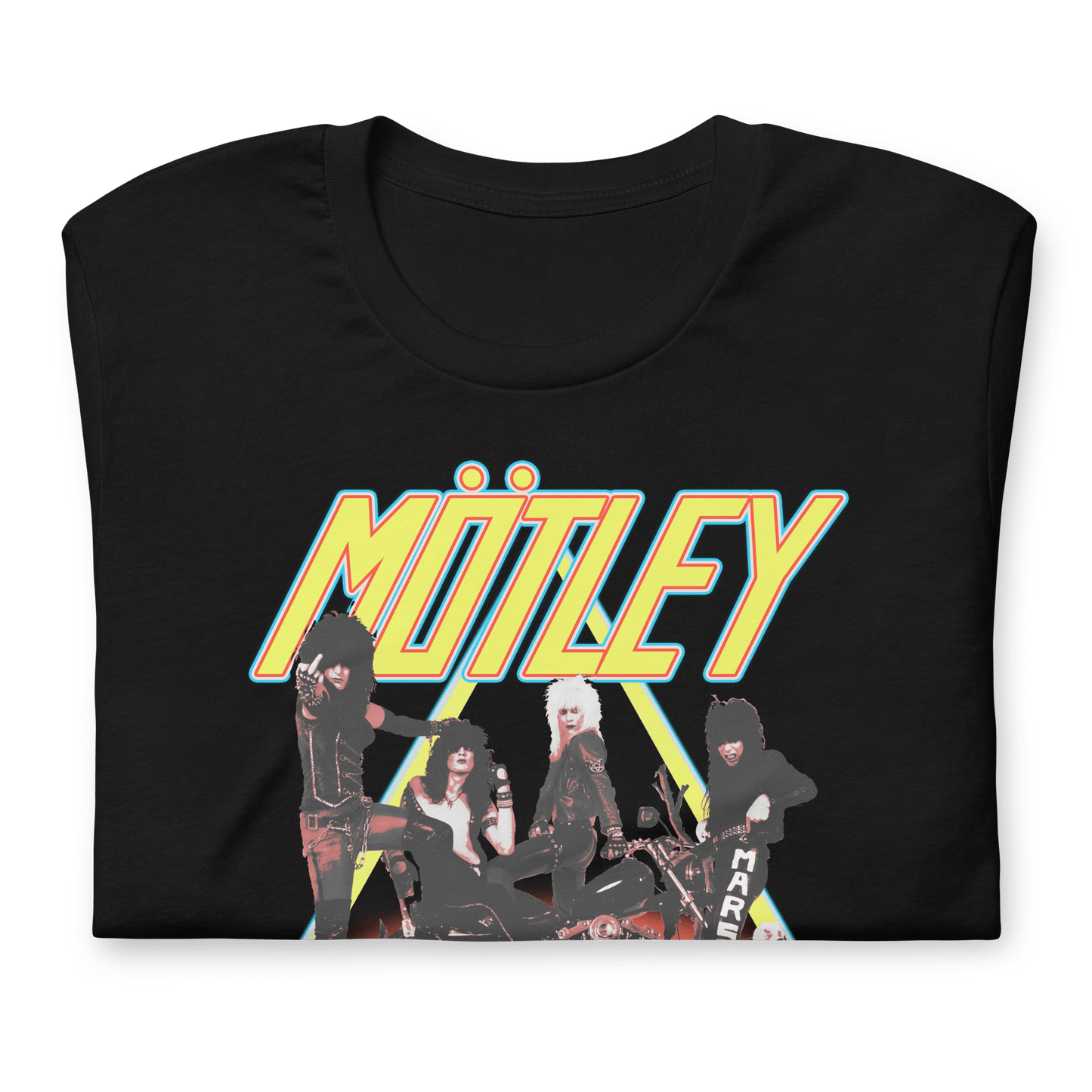 Motley Crue Triangle Logo Officially Licensed Mens T Shirt Black