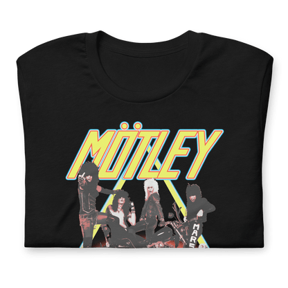 Motley Crue Triangle Logo Officially Licensed Mens T Shirt Black