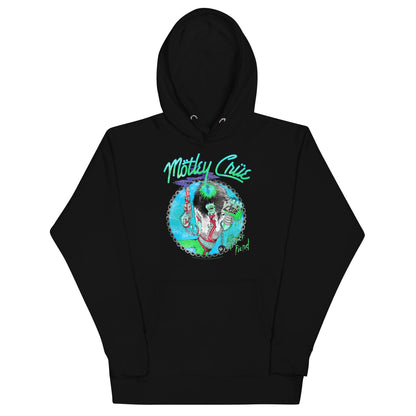 Motley Crue Turquoise Allister Classic Mens Hoodie Black