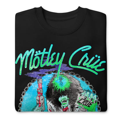 Motley Crue Turquoise Allister Jumbo Print Mens Sweatshirt Black