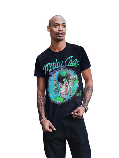 Motley Crue Turquoise Allister Mens T Shirt Black