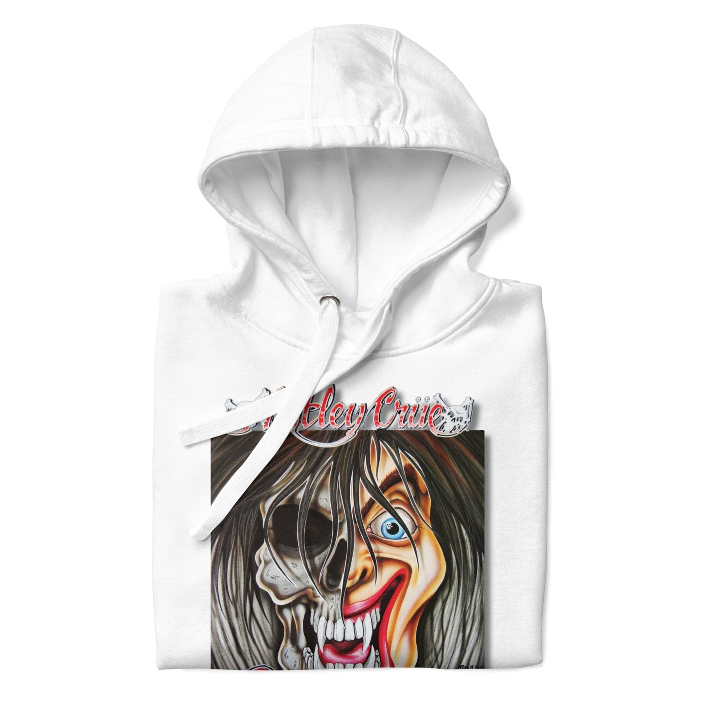 Motley Crue Vintage Dr. Feelgood Classic Mens Officially Licensed Hoodie White