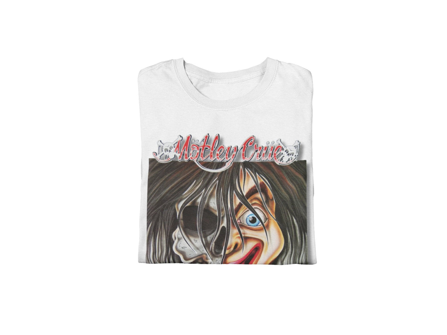 Motley Crue Vintage Dr. Feelgood Jumbo Print Mens T Shirt White