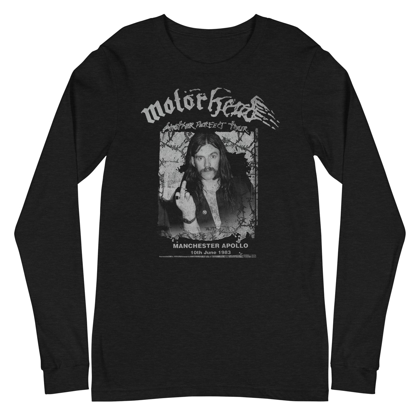 Motorhead Manchester Apollo Mens Long Sleeve Shirt Black