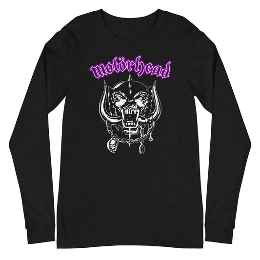 Motorhead Pink Logo Mens Long Sleeve Shirt Black