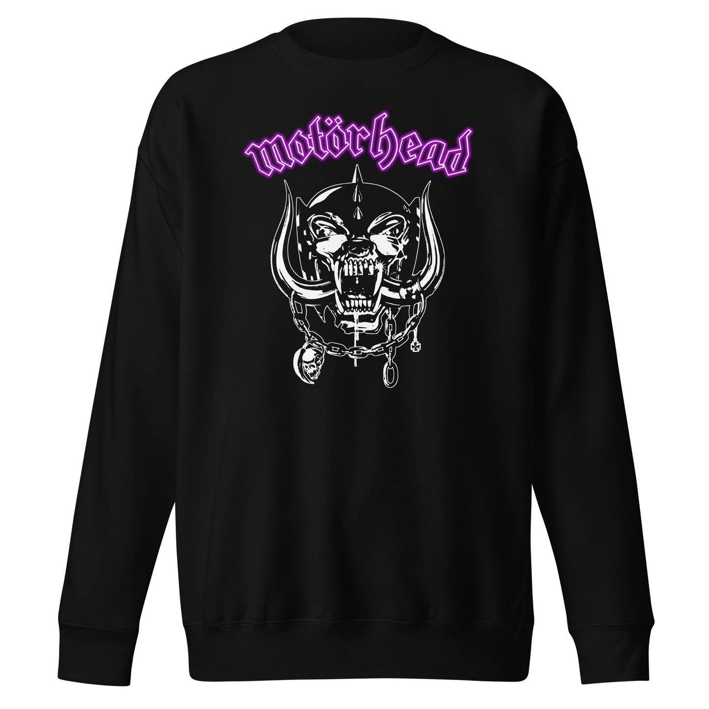 Motorhead Pink Logo Mens Sweatshirt Black