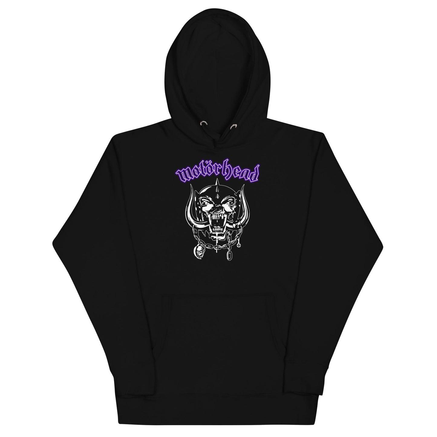 Motorhead Purple Logo Mens Hoodie Black