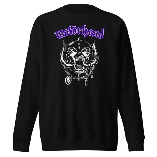 Motorhead Purple Logo Mens Sweatshirt Black