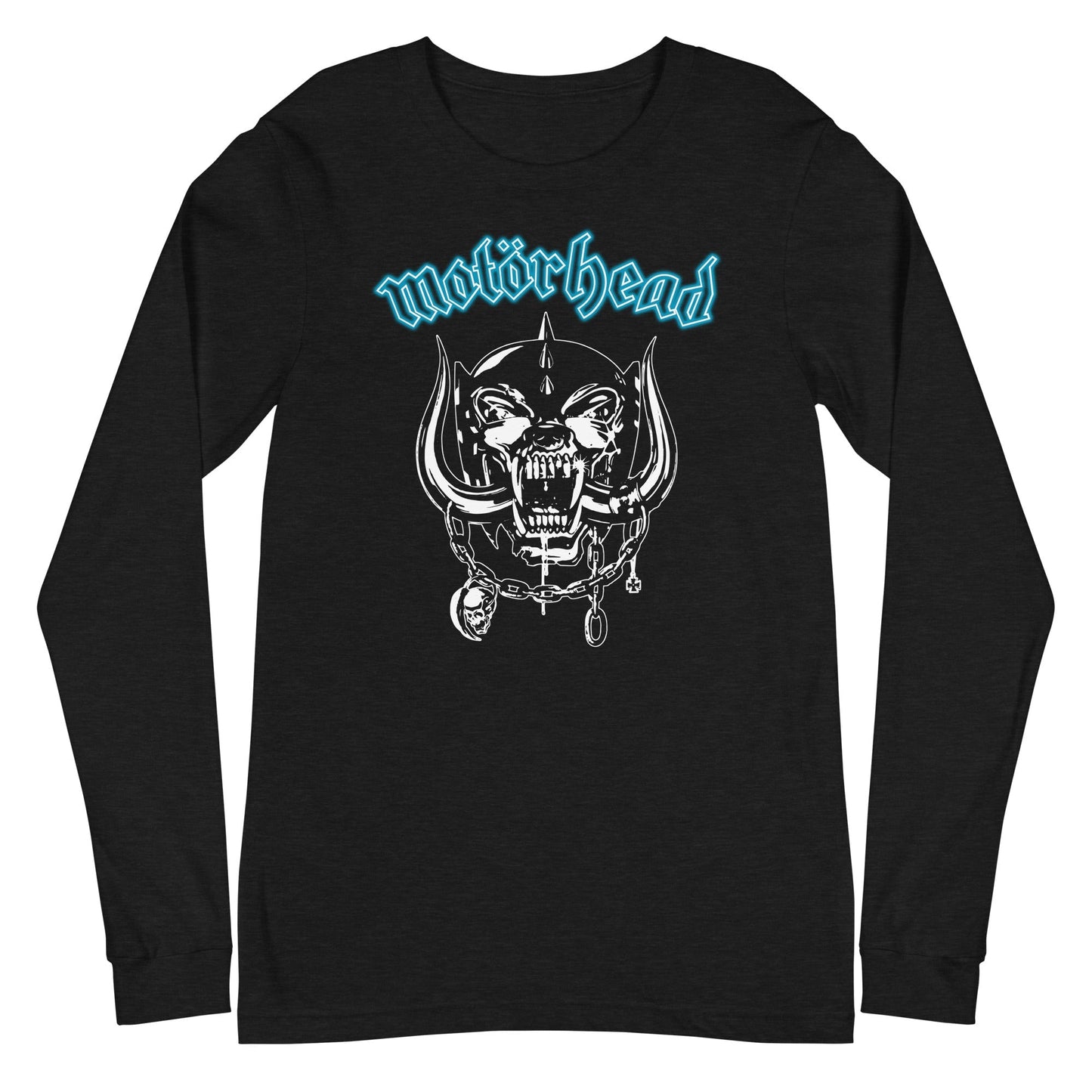 Motorhead Teal Logo Mens Long Sleeve Shirt Black