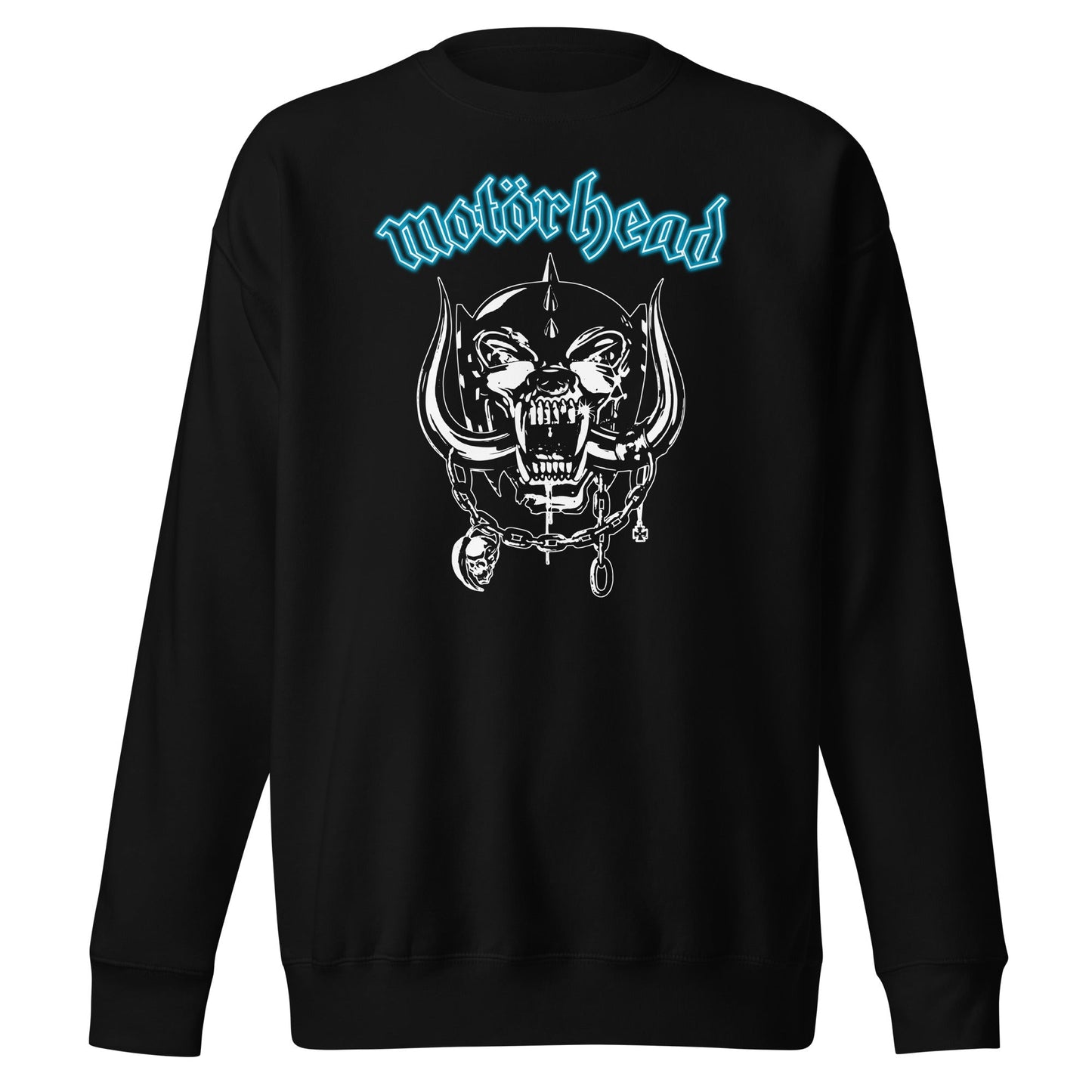 Motorhead Teal Logo Mens Sweatshirt Black