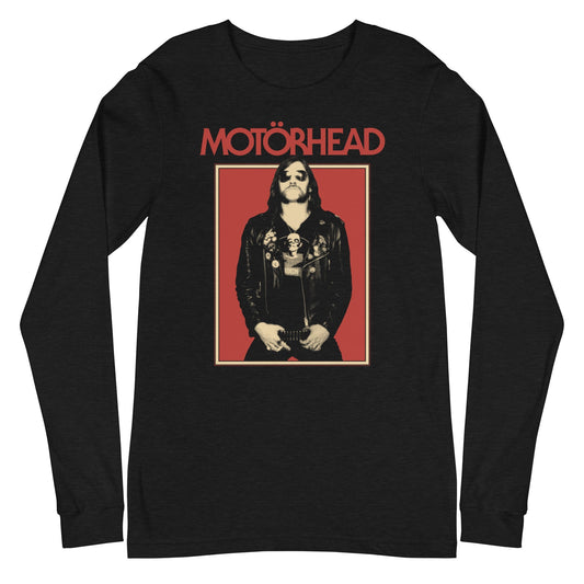 Motorhead Leather Stare Mens Long Sleeve Shirt Black