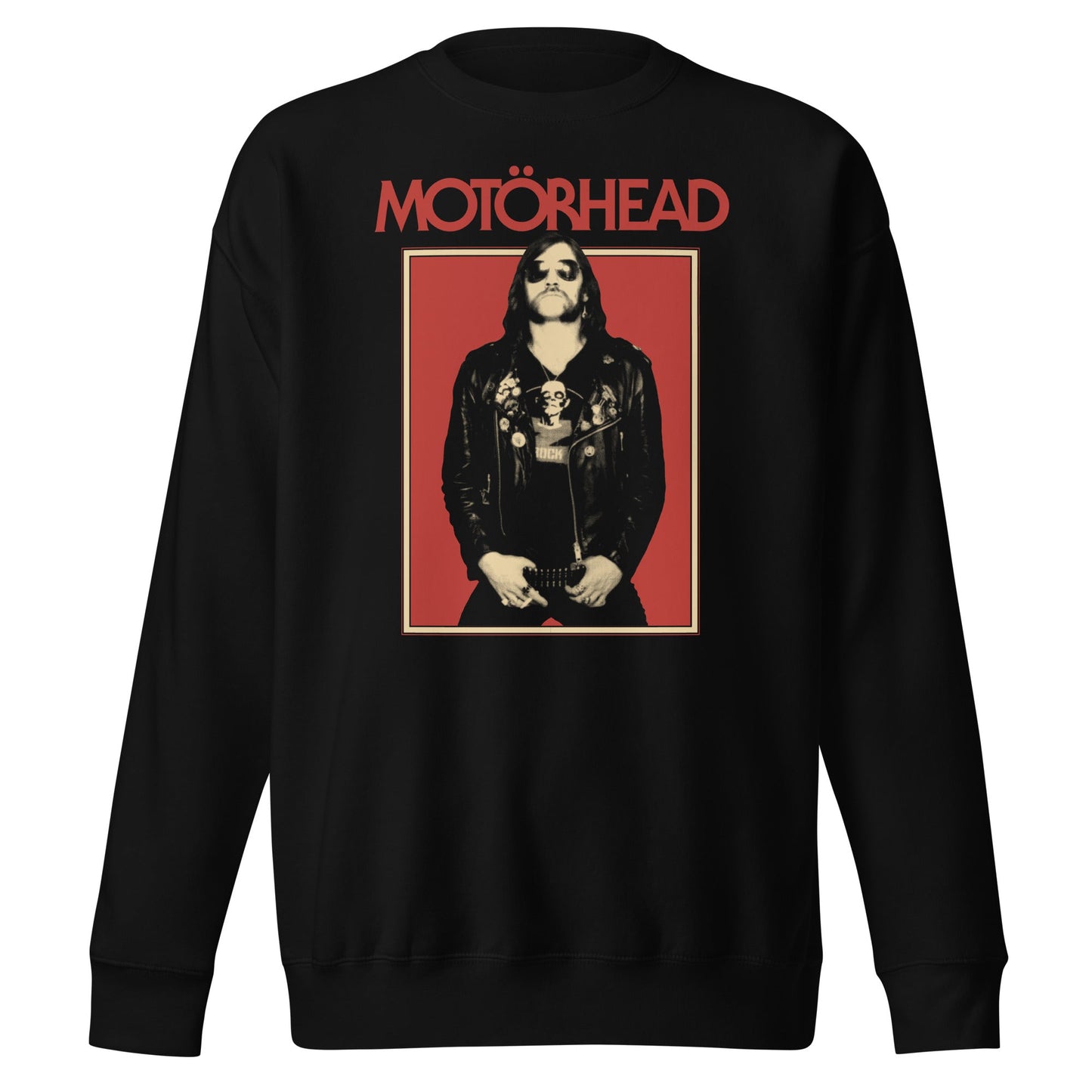 Motorhead Leather Stare Mens Sweatshirt Black