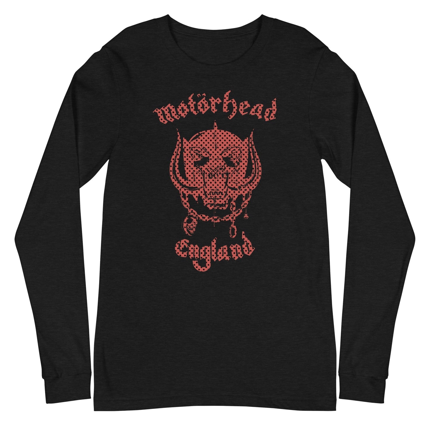 Motorhead Checkered Warpig Mens Long Sleeve Shirt Black