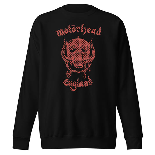 Motorhead Checkered Warpig Mens Sweatshirt Black