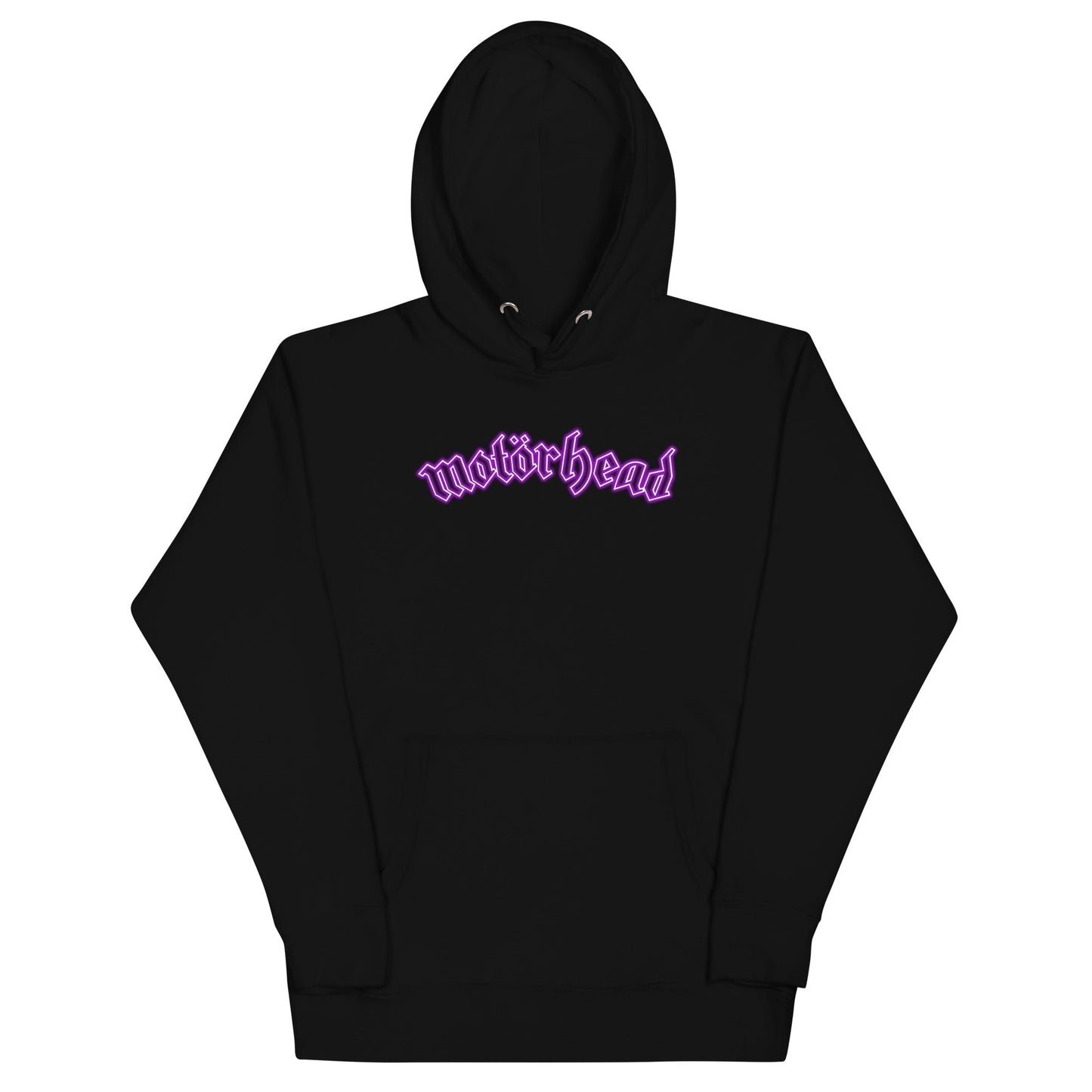 Motorhead Neon Pink Moon Mens Hoodie Black