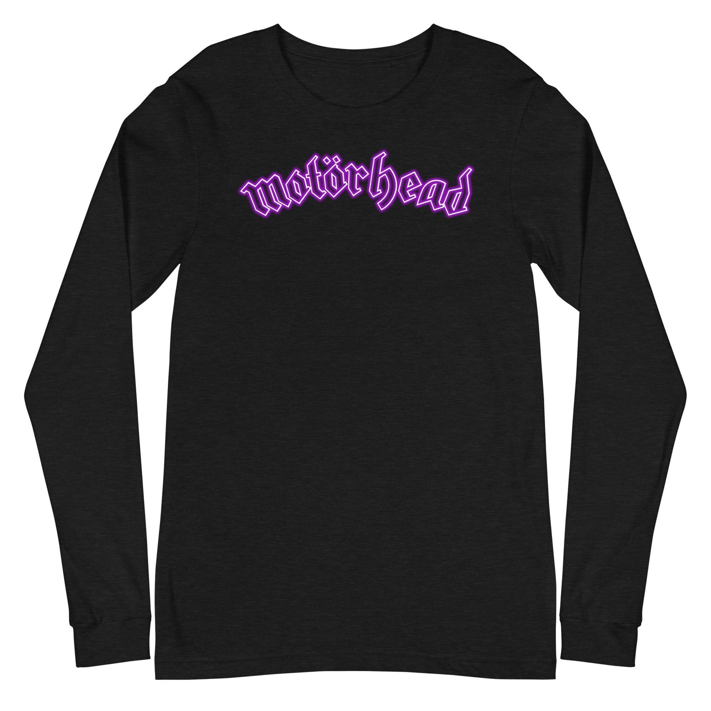 Motorhead Neon Pink Moon Mens Long Sleeve Shirt Black