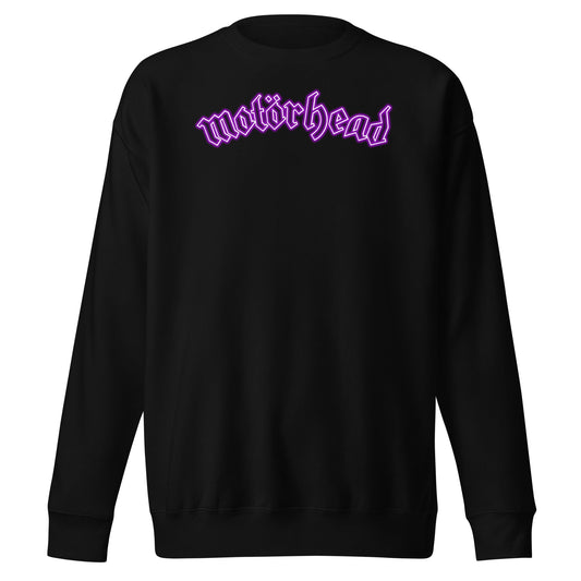 Motorhead Neon Pink Moon Mens Sweatshirt Black