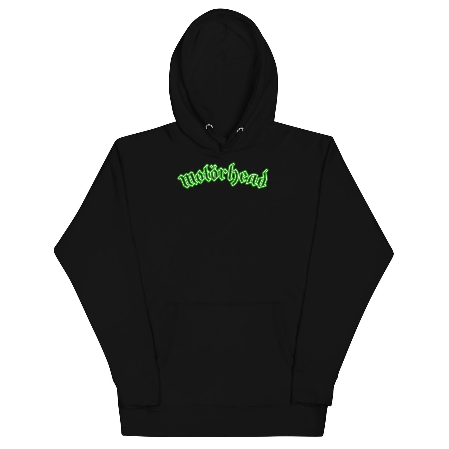 Motorhead Neon Green Moon Mens Hoodie Black