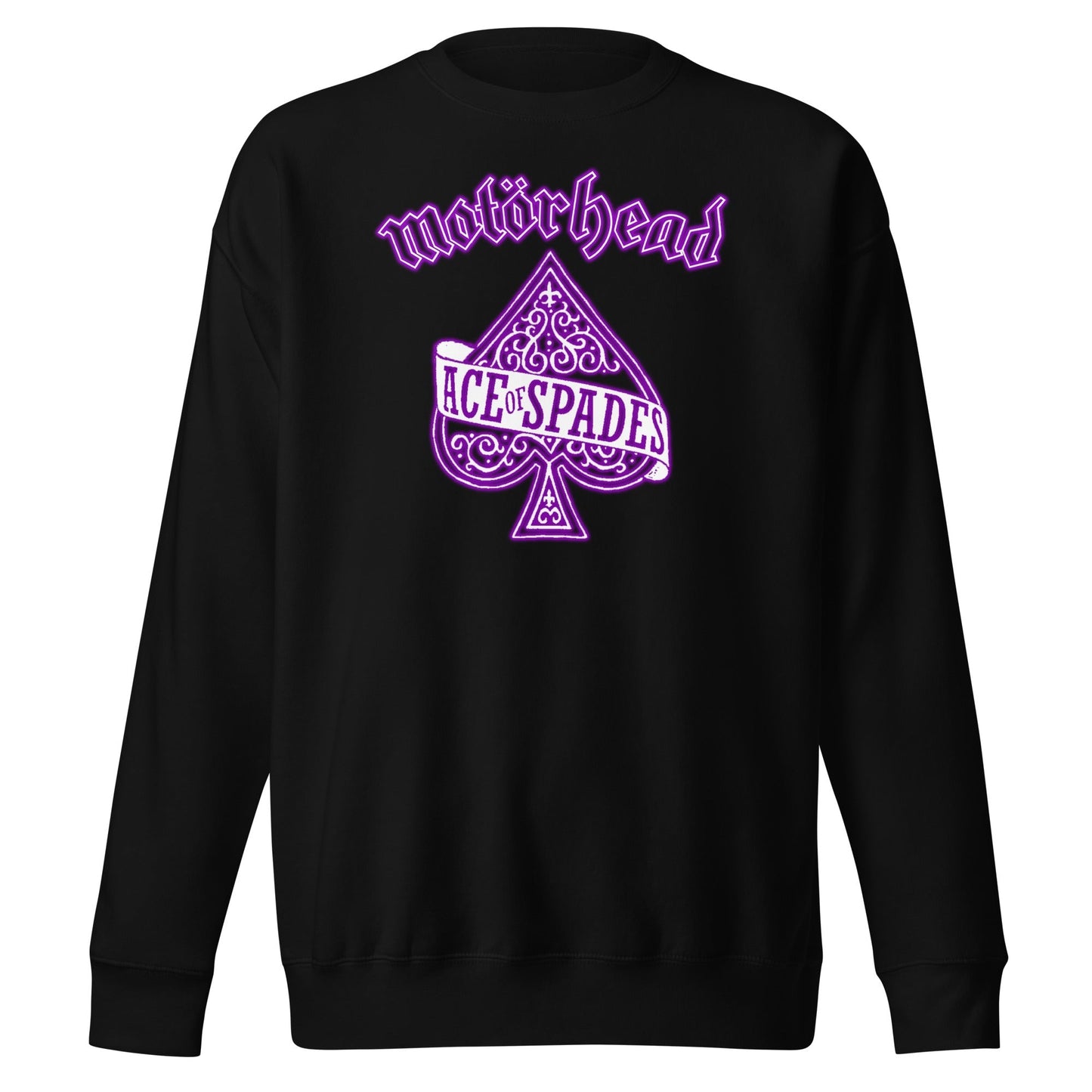 Motorhead Purple Ace Mens Sweatshirt Black