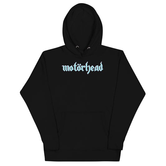 Motorhead Blue Logo Mens Hoodie Black