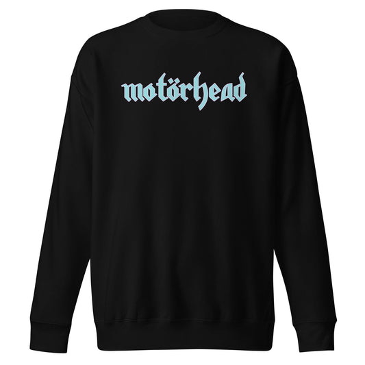 Motorhead Blue Logo Mens Sweatshirt Black