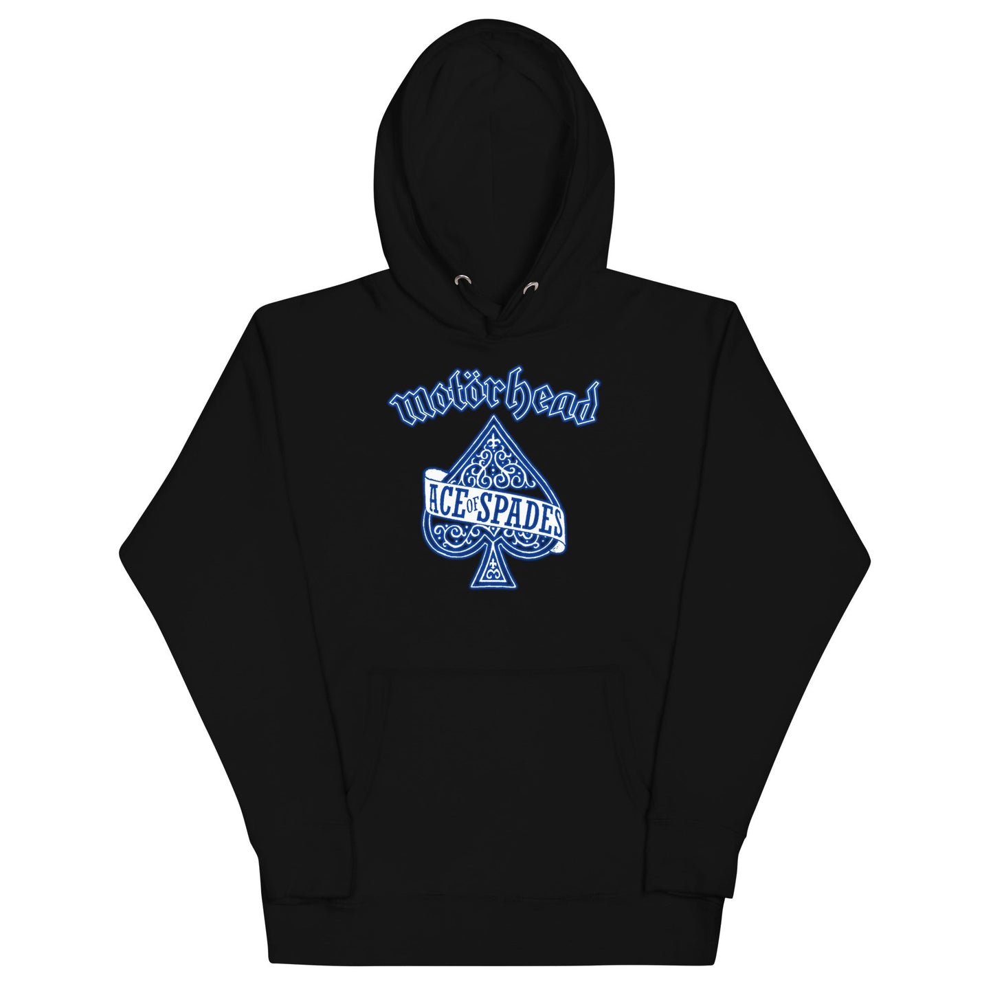 Motorhead Blue Ace Mens Hoodie Black