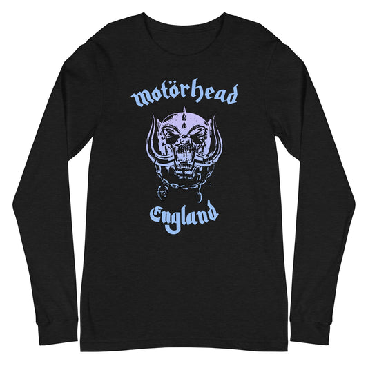 Motorhead Gradient Warpig Mens Long Sleeve Shirt Black