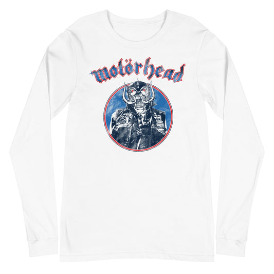 Motorhead Warpath Mens Long Sleeve Shirt White