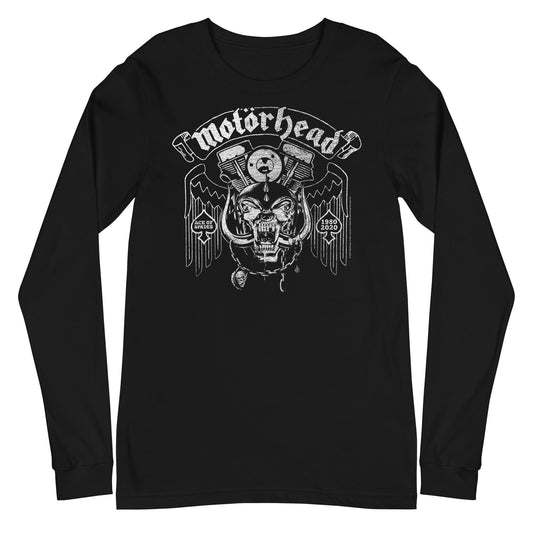 Motorhead 40 Aces Mens Long Sleeve Shirt Black