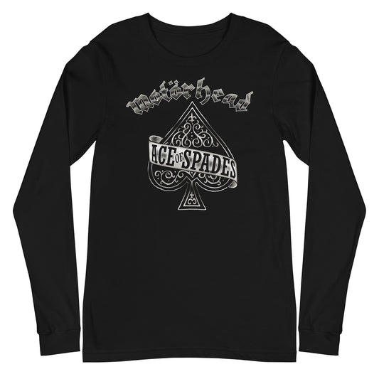 Motorhead Silver Ace Mens Long Sleeve Shirt Black