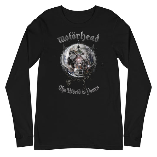 Motorhead The World is Yours Mens Long Sleeve Shirt Black