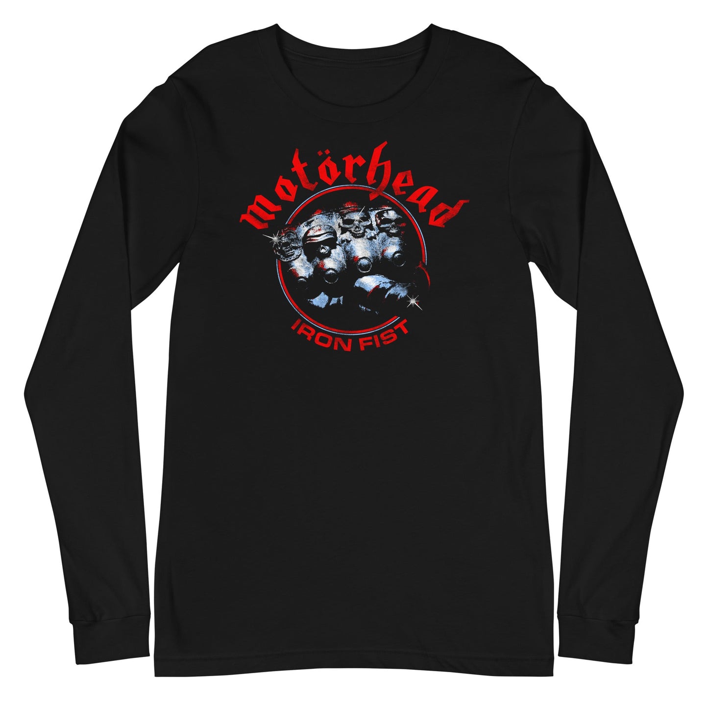 Motorhead Red Fist Mens Long Sleeve Shirt Black