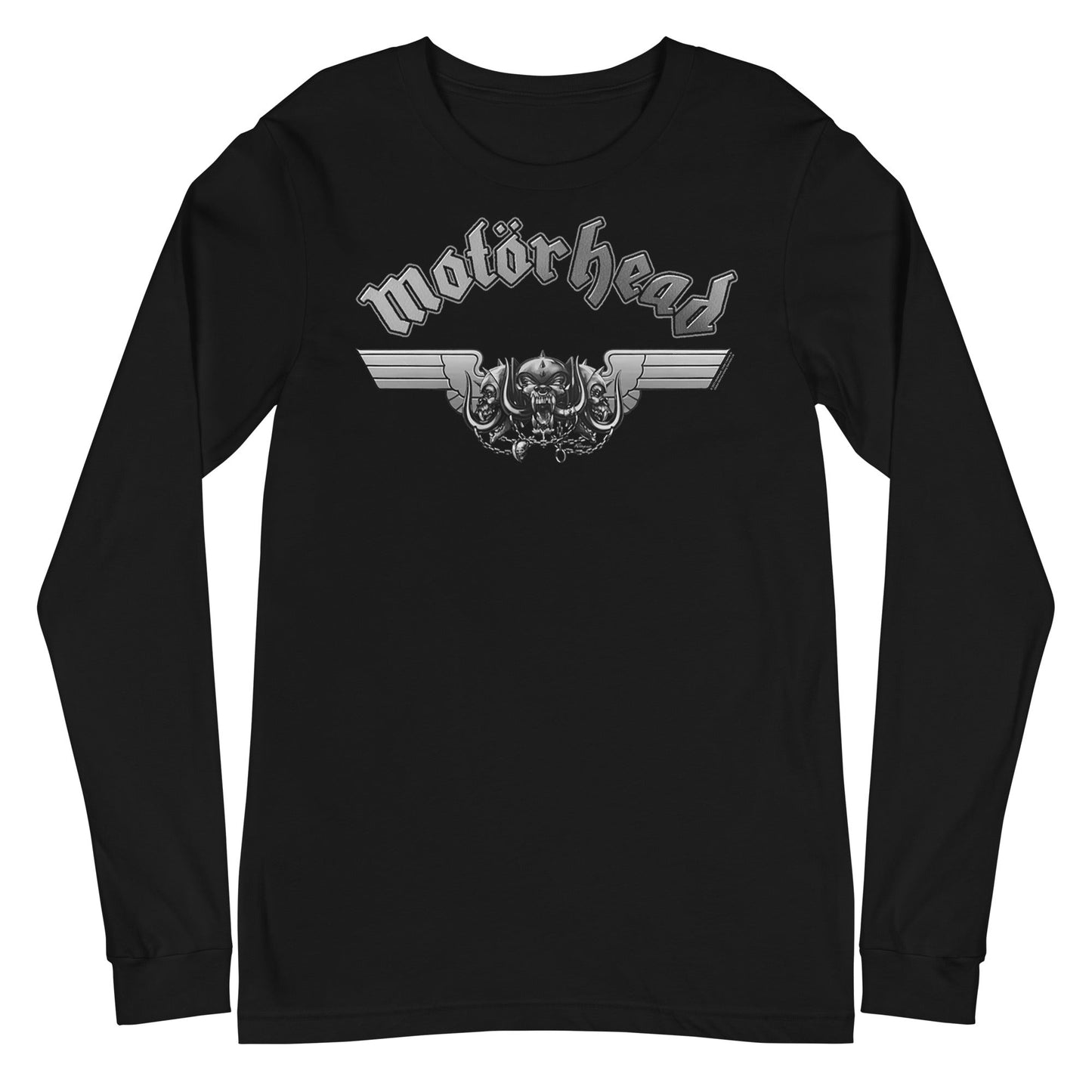 Motorhead Steel Logo Mens Long Sleeve Shirt Black