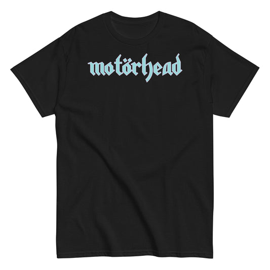 Motorhead Blue Logo Mens T Shirt Black