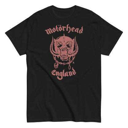 Motorhead Checkered Warpig Officially Licensed Mens T Shirt Black