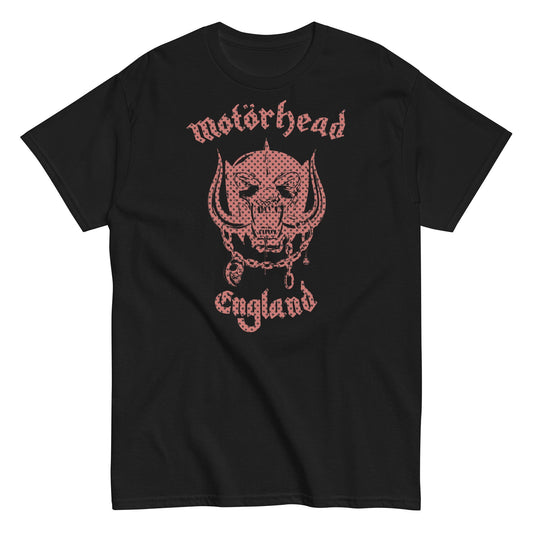 Motorhead Checkered Warpig Mens T Shirt Black