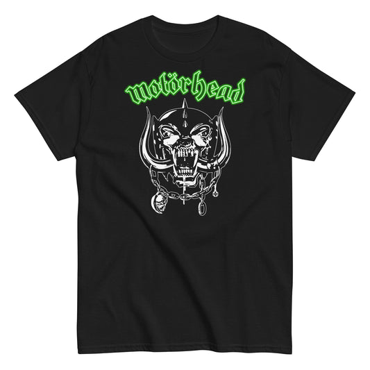 Motorhead Green Logo Mens T Shirt Black