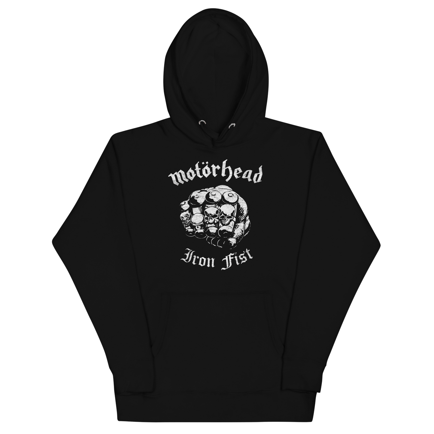 Motorhead Iron Fist Vintage Mens Officially Licensed Hoodie Black