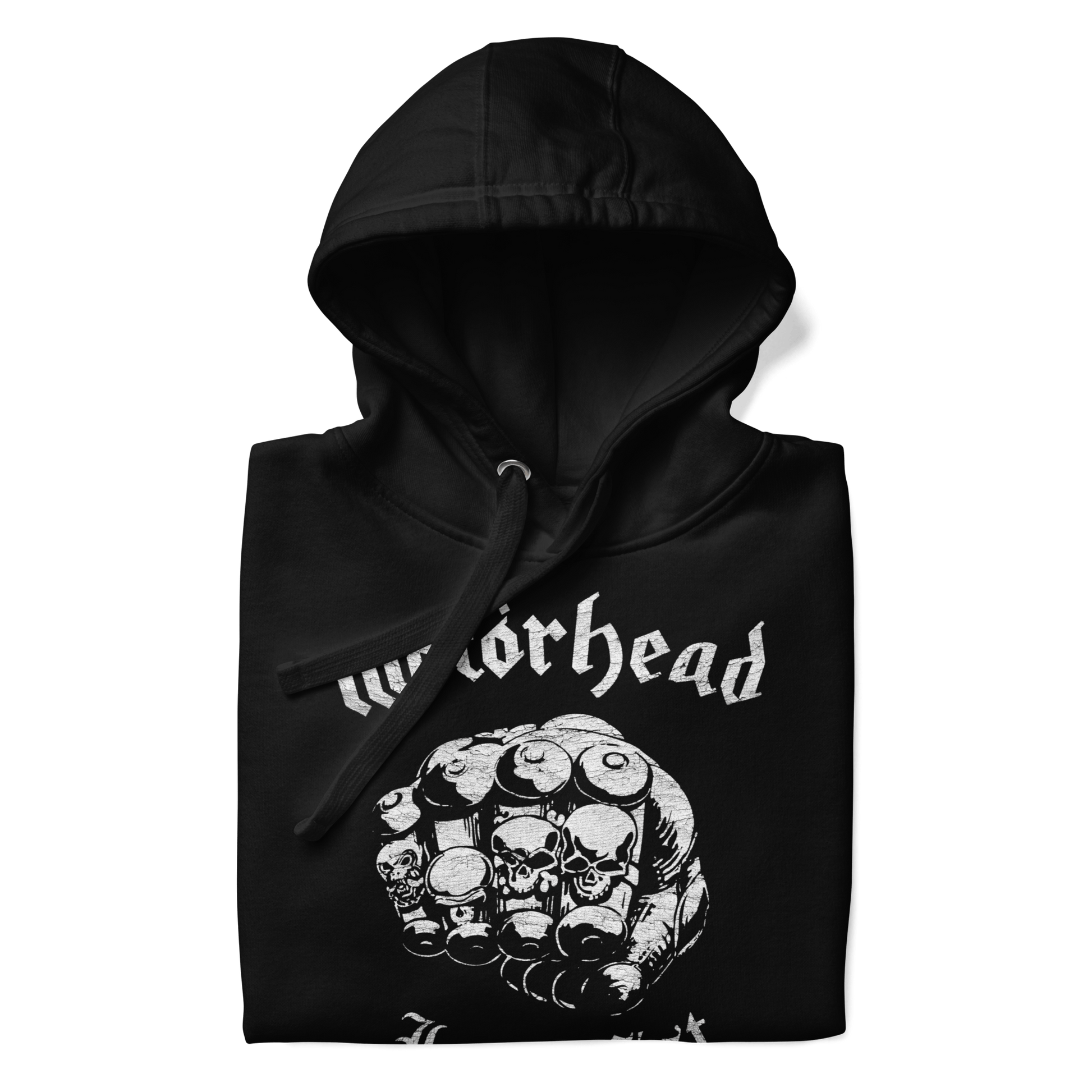 Motorhead Iron Fist Vintage Mens Officially Licensed Hoodie Black