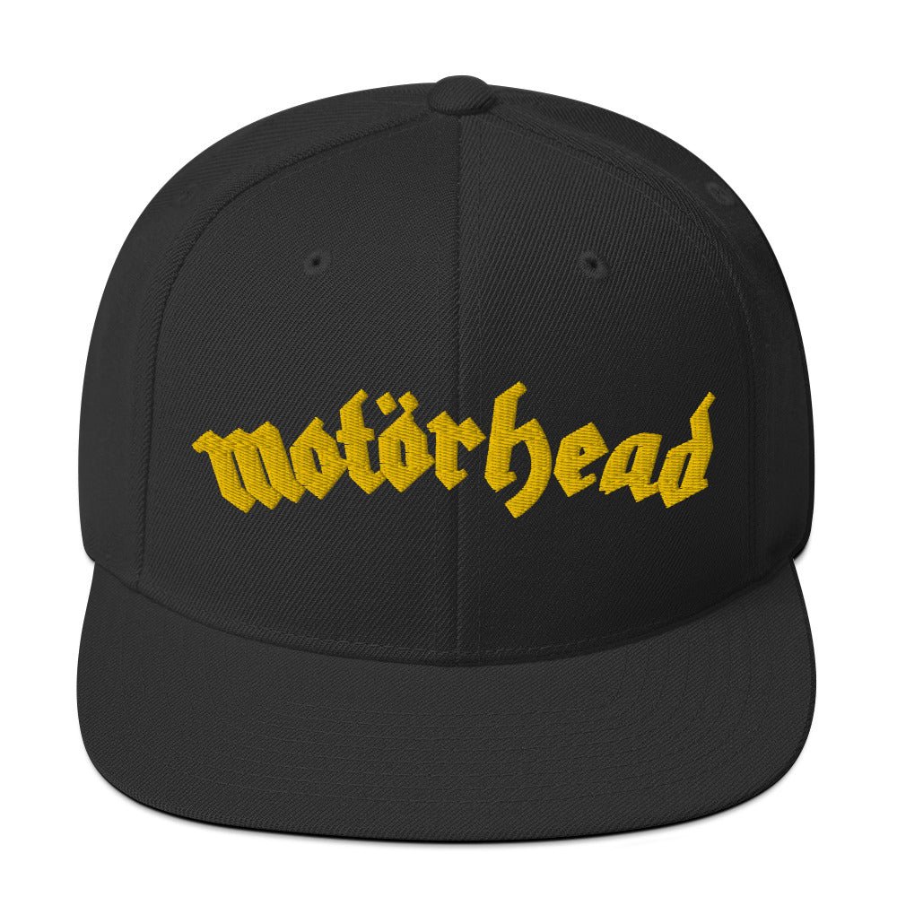Motorhead Logo Snapback Hat Black Officially Licensed