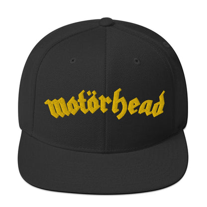 Motorhead Logo Snapback Hat Black Officially Licensed